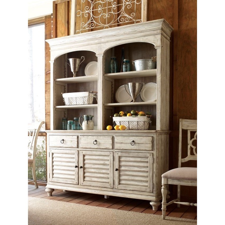Kincaid Furniture Weatherford Hastings Open Hutch and Buffet with
